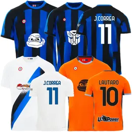 23 24 25 Inters Milan Lukaku Soccer Jerseys Barella Lautaro Correa Giroud Ibrahimovic Milans theo Thuram Brahim Football Shirt men kits kits kits kits
