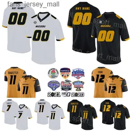 NCAA College Football Missouri Tigers Jersey 12 Brady Cook 8 Nathaniel Peat 20 Cody Schrader 7 Dominic Lovett 11 Barrett Banister 8 TyRon Hopper Custom Name Number