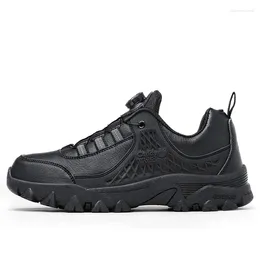 Fitness Shoes Men Outdoor Hiking Trekking Sneakers Zapatillas Senderismo Hombre PU Leather Non Slip Plus Big Size 47 48