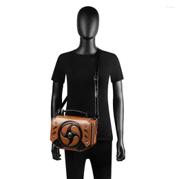 Bag 2024 Fashion Steampunk Vintage Female Halloween Medieval Cosplay Gothic Purse Women's Shoulder Korean Vikings Ita Leather