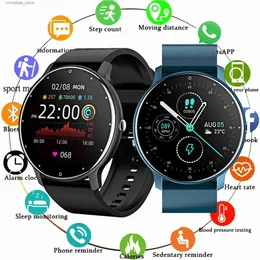 Inne zegarki Nowe ZL02D Smart Women Mężczyźni Sport Fitness Smart Waterproof Sleep Monitor Es Bluetooth na iOS Android Y240316