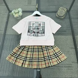 BBR2024 Vestiti per bambini di fascia alta Camicia da bambina gonna corta a pieghe abiti firmati per bambini vestito da bambina Vestito da polo Vestito da scuola primaria taglia 110-160 cm