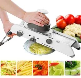 Ralador manual de cortador de vegetais mandolim com lâminas de aço inoxidável 304 ajustáveis para ferramentas domésticas, acessórios de cozinha 21035740057