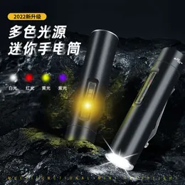 Neue Mini Elektrische Starke Licht Kanone USB Lade Multi Funktionale Outdoor Camping Nacht Angeln Kleine Taschenlampe 167522
