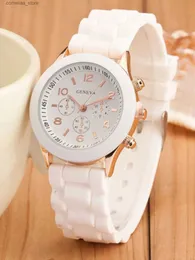 Outros relógios minimalista sile casual quartzo feminino cristal sile es pulso y240316