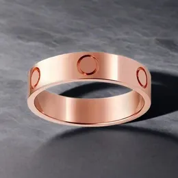 Anello di gioielli oro anello di marca di lusso Donne anelli classici anelli in acciaio inossidabile 316L Anelli in acciaio inossidabile anello di coppia zircone intarsio