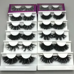 Mikiwi 5103050100 Fluffy Mink Lashes Großhandel mit Verpackung 25 mm Wimpern Bulk 3D Custom 240305