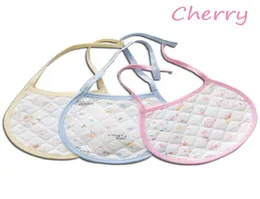 OC Cherry Baby Pacify Bibbs Burp Tygs Dubbelskikt bomullshalsduk Handduk lugnande saliv handduk hela7073959