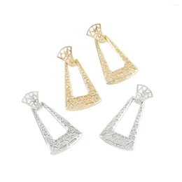 Dangle Earrings Exaggerated Fashion Geometric Creative Women's Simple Metal Style Hollow Trapezoidal Jewelry Casual