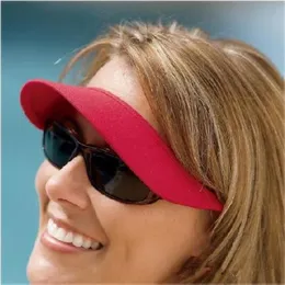 Solglasögon Visir Clip Cap Unisex Sun Visor Solid Colors tillgängliga för kvinnor och män 274H