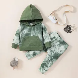 Baby Clothing Set Tie Dye Hoodiestrorsers Outfits Fall 2021 Kidskläder för butik 02T Spädbarn Toddler Girls Fashion 2 PC Suit1063824