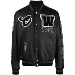 Denimguys personalizado letterman jaqueta para homem 2023 novo streetwear inverno estilo bombardeiro jaquetas de couro beisebol 53 s 19 s
