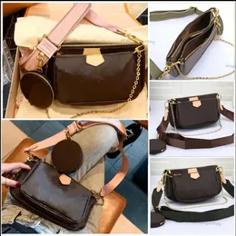 Klasyczne Feliciie Pochette łańcuchy torby na ramiona luksusowa sieć portfel mini torebki na ramiona 3 in1 crossbody torebka torebki luksusowe torebki torebki