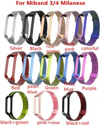 Xiaomi Miband 4 Milanese Rem rostfritt stål Armband för Xiaomi Mi Band 3 4 Nyaste Miband 4 Rems8133987