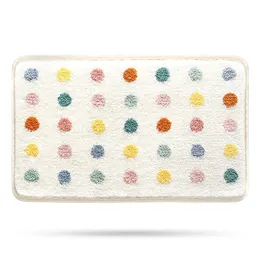 Floral Bath Mat, Bathroom Rug Non-Slip Soft Shower Rug Microfiber Cute Bath Rug for Kids, Water Absorbent Thick Shaggy Floor Mats for Bedroom