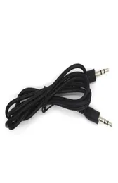 Conectores pretos de 35 mm Silverplated Male to Male Aux Audio Cable para fone de ouvido do alto -falante MP3 MP4 DVD CD ECTA17A13A263989392