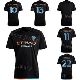 2024 2025 New York City FC 10 RODRIGUEZ Soccer Jerseys 9 BAKRAR 55 PARKS 6 SANDS 22 OTOOLE 43 MAGNO 21 JASSON Custom Name Number Team Black Football Shirt Kits Uniform