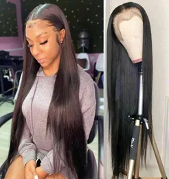 Straight Lace Front Human Hair Wigs For Black Women 28 30 34 36 inch HD Transparent 13x6 Lace Frontal Wig Brazilian Closure Wigs 21981251