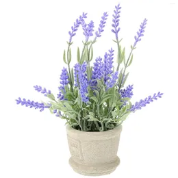 Decorative Flowers Potted Plants Lavender Artificial Flower Wedding Decorations House Rosemary