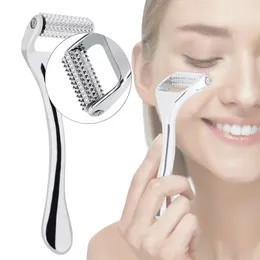 Zinklegering Microneedle Derma Roller smärtfri skönhet Essence Introduktion Portable Handheld Massager Stick Skincare 240312