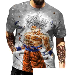 2024 Nya sommartecknade herrar Löst kortärmad t-shirt Anime 3D Tryckt T-shirt Fabrik grossistförsörjning