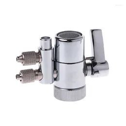 Küchenarmaturen 50JC Wasserfilter Wasserhahn Dual Umsteller für Ventil M22 bis 1/4" vergoldetes Messing