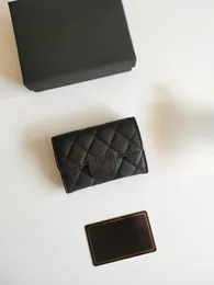 10A Classic Women bags Flip Handbag Luxury AP 314 Classic Folding Caviar 50086 Wallet Designer Diamondback Pattern