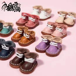 Casual Hand-Made Cowhide Doll Shoes Turn Over Leather Shoes Söta OB11 Shoes Leather 1/12 BJD Doll Shoes Obitsu11 GSC 240301