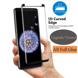 Proteggi schermo 3D compatibile con vetro temperato curvo adesivo con colla completa per Samsung S22 S21 Nota 20 S20 Ultra S10 S10e S8 S9 Plus 11 LL