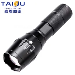 LED Telescopic Zoom T6 Strong Light Super jasne mini aluminium stopheld na zewnątrz latarka 400908