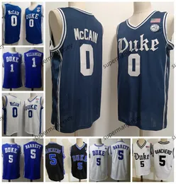 NCAA Duke Blue Devils College Basketball Jerseys 0 Jared McCain 5 Paolo Banchero 1 Williamson 2024 Najnowszy styl