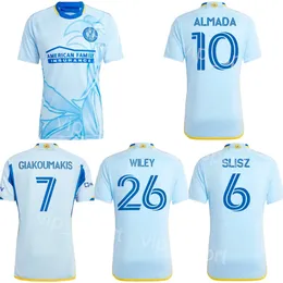 Atlanta United FC 2024-25 Calcio 20 Edwin Mosquera Jersey Mans 11 Brooks Lennon 10 Thiago Almada 7 Giorgos Giakoumakis 28 Tyler Wolff Caleb Wiley Maglia da calcio Kit