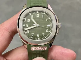 Exclusive 5168 diameter of the watch is 42mm light green rubber with oil fruit green dial equipped with 3K Factory 26-330SC integrated movement sapphire glass mirror