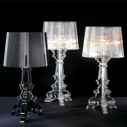 Настольные лампы Kartell Bourgie Table Lamps Италия дизайн дизайна середины века современные огни Акрил E14 Домашняя гостиная.