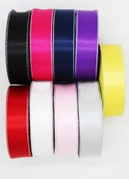 Sliver Metallic Edge Satin Ribbon Tapes Crafts Supplies For DIY Sewing Needlewok accessories Hairbows Wedding Christmas Party 14 8090801