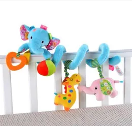 Nyfödda barnvagn Toys Lovely Elephant Lion Model Baby Bed Hanging Toys Education Baby Rattle Toys8087602