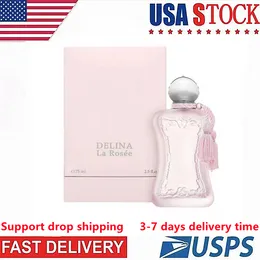 Делина Delina La Rose 75ml женщина Parfum Parfum Lasting Fragrance Cologne Женская дизайнер США за рубежным складом