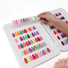 Libro per display a colori per smalto per unghie 120 colori Tabella colori per smalto per unghie Carta per colori per gel UV per smalto per unghie Strumenti per nail art