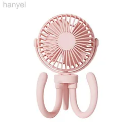 Electric Fans Baby Stroller Winding Fan Portable Hand Fan Usb Small Summer Mute Mini Octopus Electric Fan Table Fan Angle Adjustment C 240316