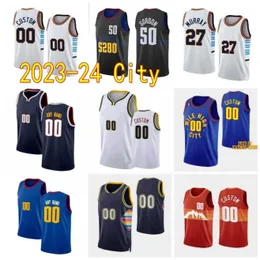 2023-24 Basket cittadino 15 Nikola Jerseys Jokic Jamal 27 Murray Michael 1 Porter Jr. Aaron 50 Gordon Bones 3 Hyland Kentavious 5 Caldwell-Pope Bruce 11 Marrone Jeff 32 Verde