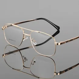 Bclear Desgin Men Classic Square Glasses Optics Frame Luxury Double Bridge recept Ramar Optiska glasögon 2256 240313