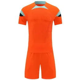 Maglie da calcio rosse da uomo a maniche corte bianche set per bambini maglia sportiva arancione per adulti uniforme da calcio nome personalizzato numero fai da te 240306