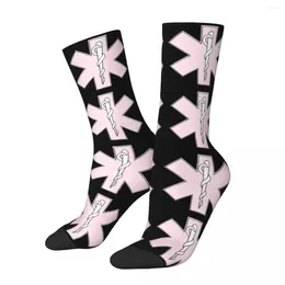 Men's Socks Happy Funny Female EMS Star Of Life Product Comfortable Vintage Logo High Quality Spring Autumn Winter