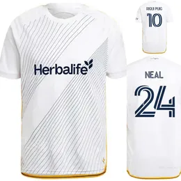 Los Angeles LA Galaxy Fußballtrikots 24-25 Herren 9 JOVELJIC 20 CERRILLO 8 DELGADO 2 YAMANE 10 PUIG 7 FAGUNDEZ 4 YOSHIDA 5 BRUGMAN 24 NEAL Fußballtrikot-Kits Benutzerdefinierter Name