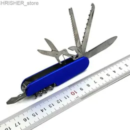 Tactical Knives Swiss Knife 11 Multifunctional Folding Army Knife Portable Stainless Steel Pocket Knife Outdoor Camping Emergency EDC ToolsL2403