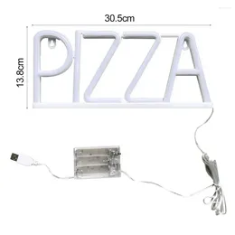 طاولة مصابيح Neon Light Pizza علامة LED جدار الفن الديكور الشكل الموفر للطاقة مصباح خلفية مجاني للمنزل أو الأعمال