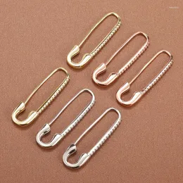 Hoop Earrings Creative Fashion Paperclip Stud Hypoallergenic For Women Elegant Birthday Party Jewelry Gifts