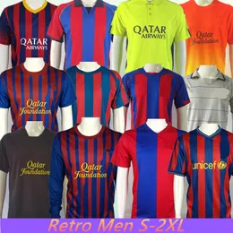 Retro Barcelona camisas de futebol kit retrocesso 100º clássico RIVALD manga curta O GUARDIOLA RONALDINHO 05 06 08 09 RONALDO XAVI MESSIS camisa de futebol mangas compridas