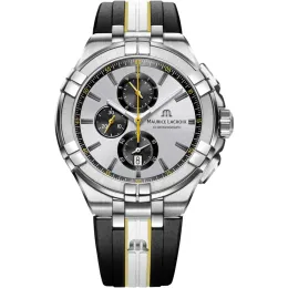 2024 Alta Qualidade Top Marca Maurice Lacroix Mens Watch AIKON Série Multifuncional Cronógrafo Casual Luxo Silicone Strap Designer Movimento Relógios Montre