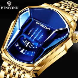 Altri orologi Binbond Top Luxury Brand Trend Cool Mens Polso in acciaio inossidabile Tecnologia Moda Quarzo per uomo JiChe01 Y240316